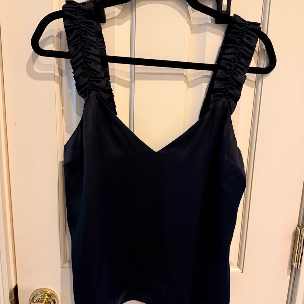 Women’s Cami NYC Ruffled Strap V-Neck Top